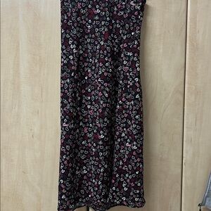 Loft Heart Midi Skirt- slit closed